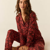 Winter Cloud Jersey PJ Set in Botanical