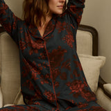 Winter Cloud Jersey PJ Set in Belladonna