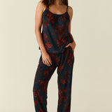 Bella Cloud Jersey PJ Set in Belladonna