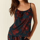 Bella Cloud Jersey PJ Set in Belladonna