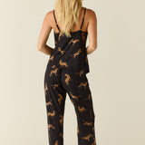 Bella Cloud Jersey PJ Set in Panthera