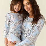Hunter Cloud Jersey Kids Set in Parisian Postcard