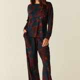 Hayley Cloud Jersey PJ Set in Belladonna