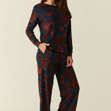 Hayley Cloud Jersey PJ Set in Belladonna