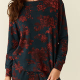 Hayley Cloud Jersey PJ Set in Belladonna