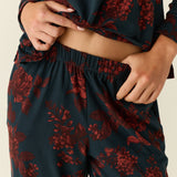 Hayley Cloud Jersey PJ Set in Belladonna