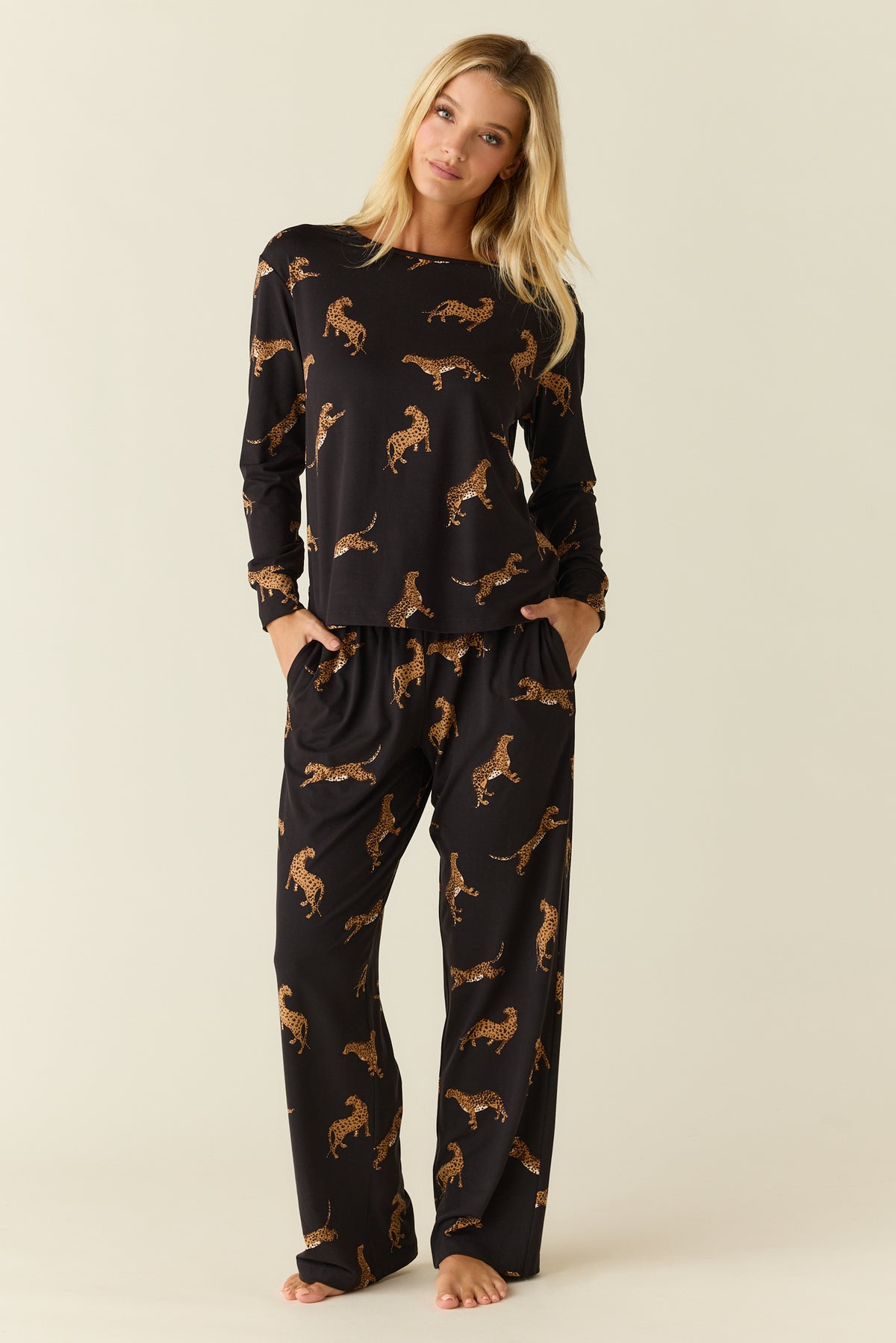 Hayley Cloud Jersey PJ Set Panthera