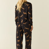 Hayley Cloud Jersey PJ Set in Panthera