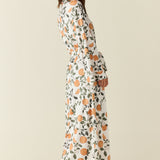 Kaia Cloud Jersey Kimono Robe in Orange Grove