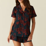 Maren Cloud Jersey PJ Set in Belladonna