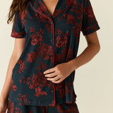Maren Cloud Jersey PJ Set in Belladonna