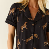 Maren Cloud Jersey PJ Set in Panthera