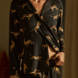 Winter Cloud Jersey PJ Set in Panthera