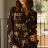 Winter Cloud Jersey PJ Set in Savanna