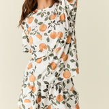 Taylor Cloud Jersey PJ Set in Orange Grove