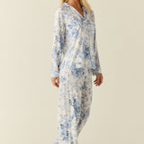 Aria TENCEL™ Lyocell Long PJ Set in Cambridge Toile