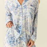 Aria TENCEL™ Lyocell Long PJ Set in Cambridge Toile