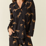 Winter Cloud Jersey PJ Set in Panthera