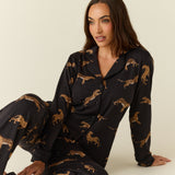 Winter Cloud Jersey PJ Set in Panthera