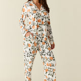 Winter Cloud Jersey PJ Set in Orange Grove