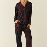 Winter Cloud Jersey PJ Set in Belladonna