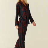 Winter Cloud Jersey PJ Set in Belladonna