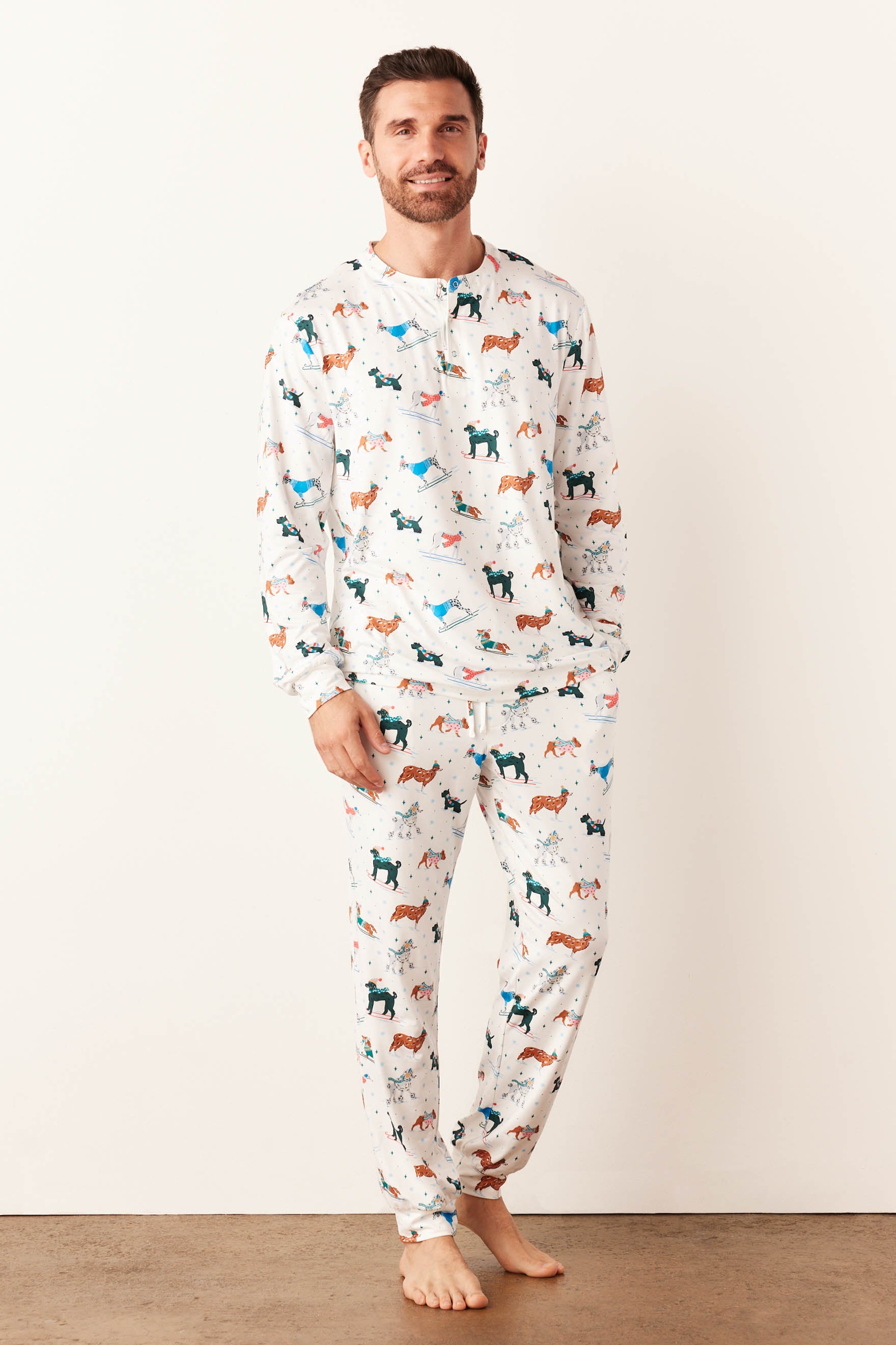 Adam Cloud Jersey Henley Set Aprés Pups