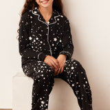 Alex Tween PJ Set | Black Stars