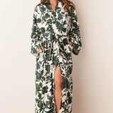 Kaia Kimono Robe | Emerald Floral