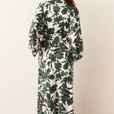 Kaia Kimono Robe | Emerald Floral