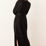 Kaia Kimono Robe | Solid Black