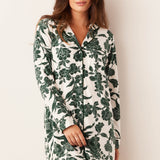 Kara Boyfriend Shirt | Emerald Floral