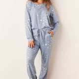 Shari PJ Set | Light Blue Stars