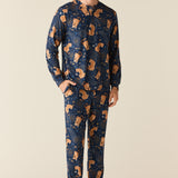 Adam Cloud Jersey Henley Set in Cosmic Jungle