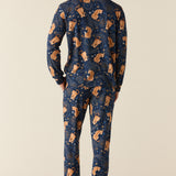 Adam Cloud Jersey Henley Set in Cosmic Jungle
