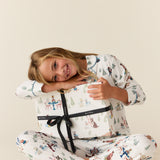 Alex Cloud Jersey Tween PJ Set in Winter Break Pups