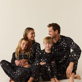 Alex Cloud Jersey Tween PJ Set in Black Stars