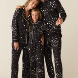 Alex Cloud Jersey Tween PJ Set in Black Stars