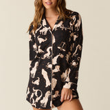 Kara Cloud Jersey Boyfriend Shirt in Zodiac
