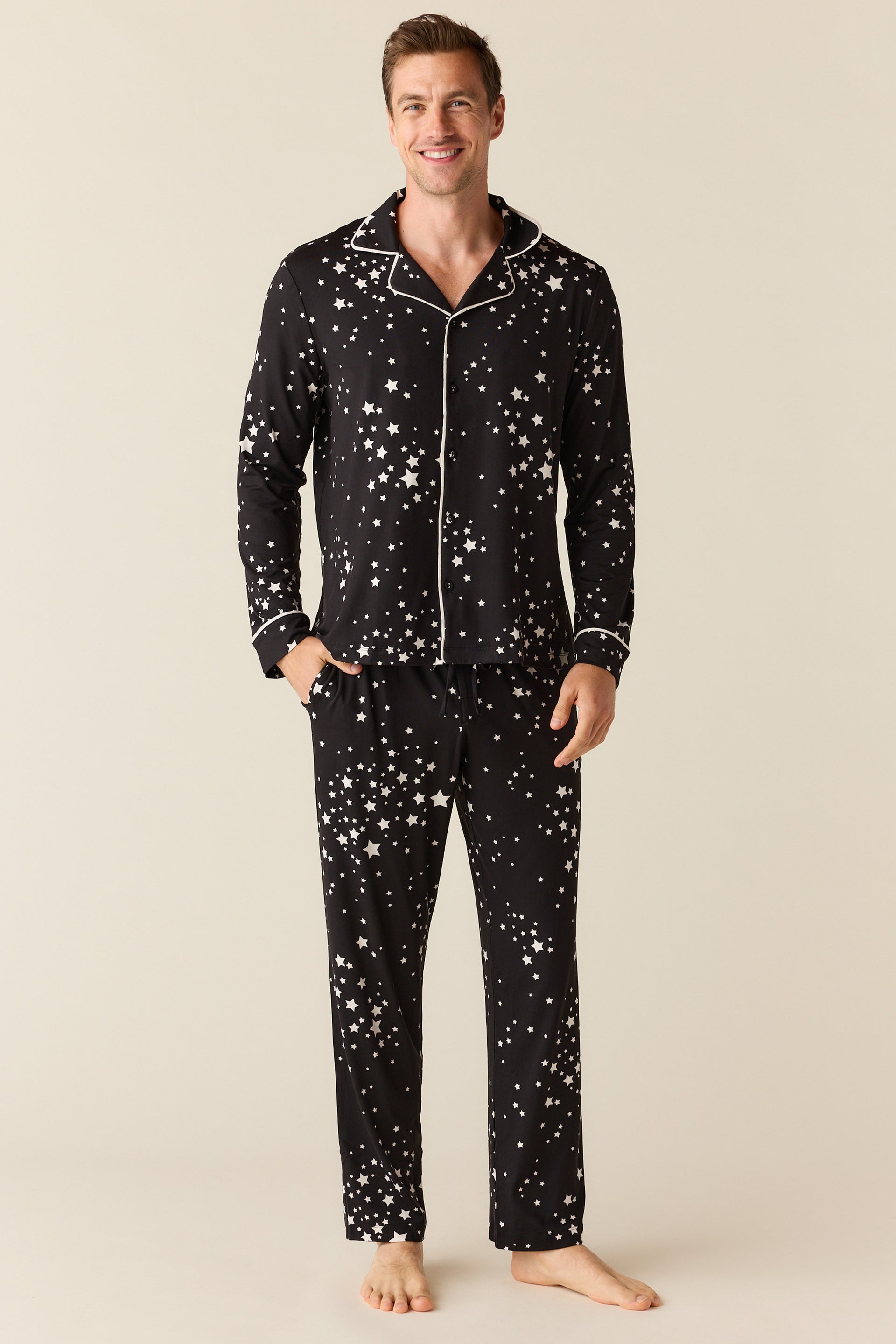 Noah Cloud Jersey PJ Set Stars