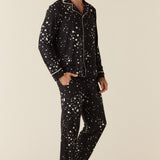 Noah Cloud Jersey PJ Set in Black Stars