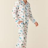Noah Cloud Jersey PJ Set in Aprés Pups