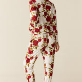 Shari Cloud Jersey PJ Set in Roses Are Red