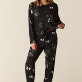 Shari Cloud Jersey PJ Set in Sleepy Panda