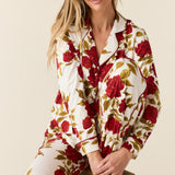 Winter Cloud Jersey PJ Set in Roses Are Red