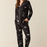 Winter Cloud Jersey PJ Set in Sleepy Panda