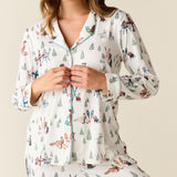 Winter Cloud Jersey PJ Set in Winter Break Pups