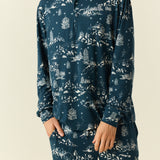 Adam Cloud Jersey Henley Set in Winter Toile