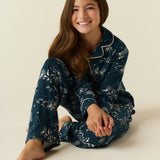 Alex Cloud Jersey Tween PJ Set in Winter Toile