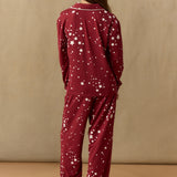 Alex Cloud Jersey Tween PJ Set in Ruby Stars